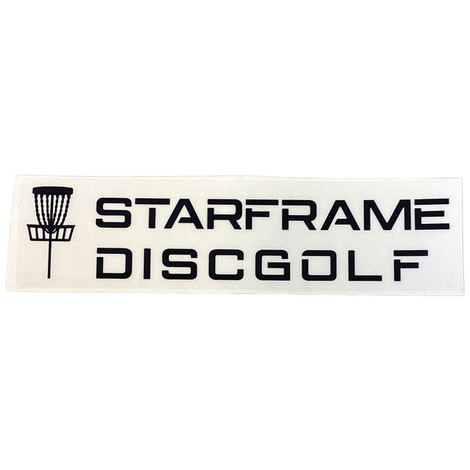Hovedbilde Starframe Discgolf logo sticker